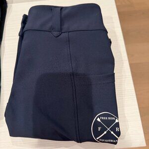 Free Ride Equestrian Lux Zip Breeches XS Navy